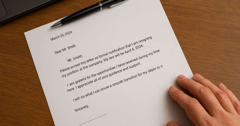 Resignation Letter: The Final Step to a Professional Exitvn82f2xhwp